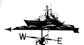 Naval Boat weathervane
